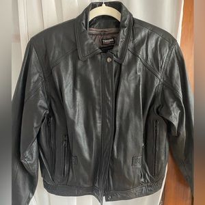 Vintage Women’s Leather Bomber Jacket